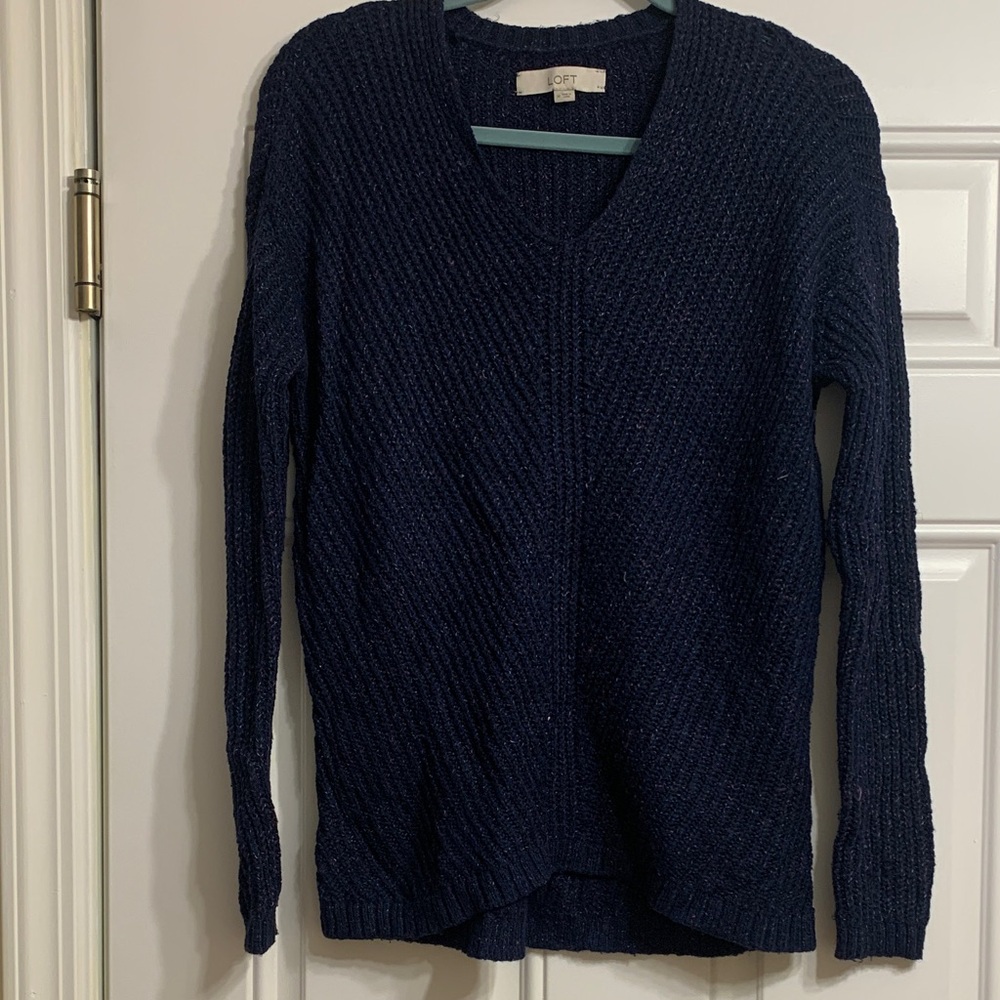 Cotton On Women's Deep Blue V-Neck Sweater